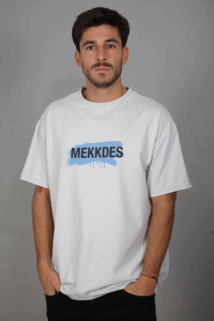 Camiseta HE "ADN MEKKDES" · GRIS VINTAGE ·
