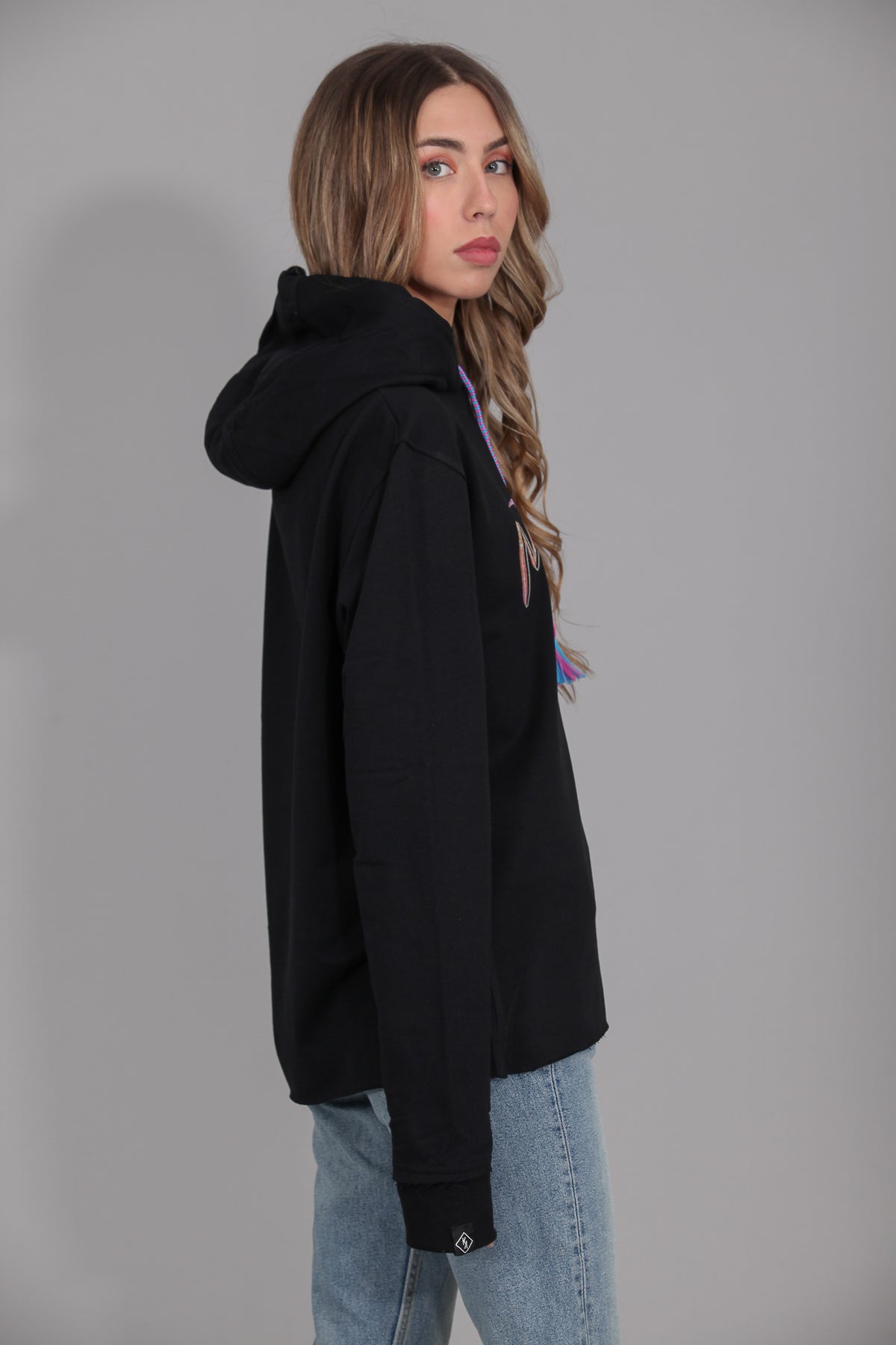 Sudadera cord n bicolor THIS IS MEKKDES NEGRA MEKKDES