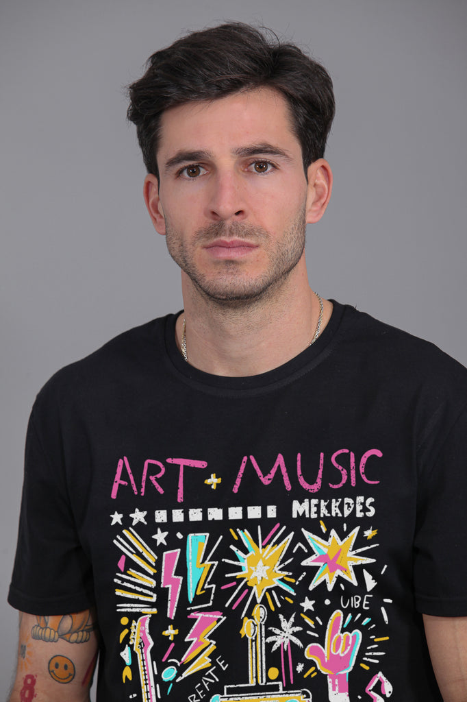 Camiseta HE Art + Music negro