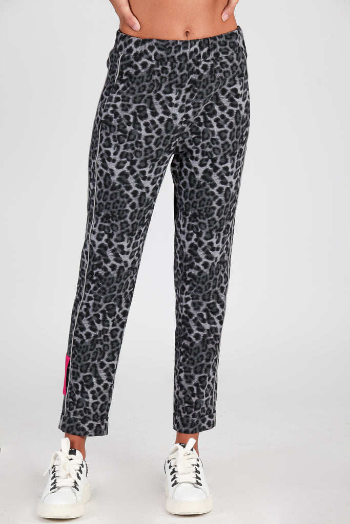 Pantalón Traje & contraste técnico · PRINT GRIS ·
