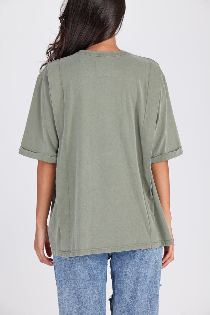 Camiseta logo khaki