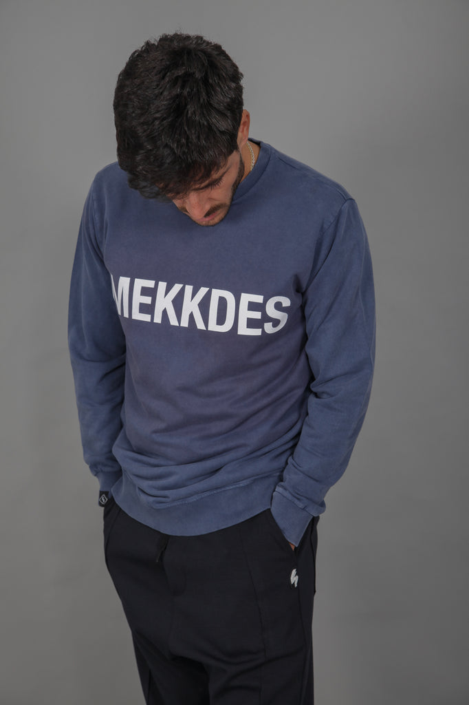 Sudadera HE LOGO · AZUL LAVADO ·