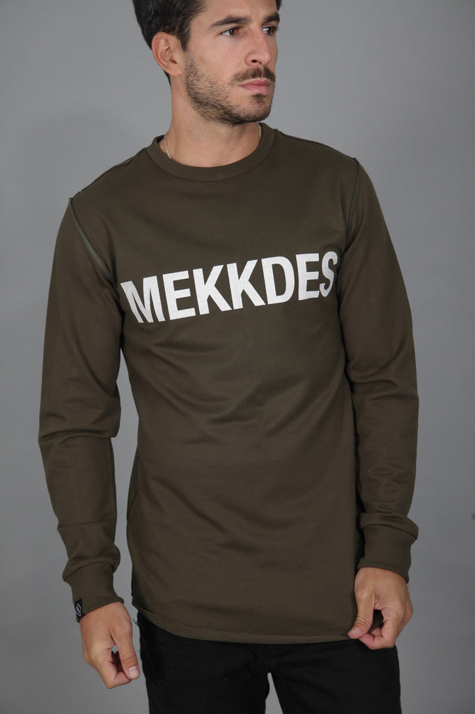 Sudadera HE LOGO · KHAKI ·