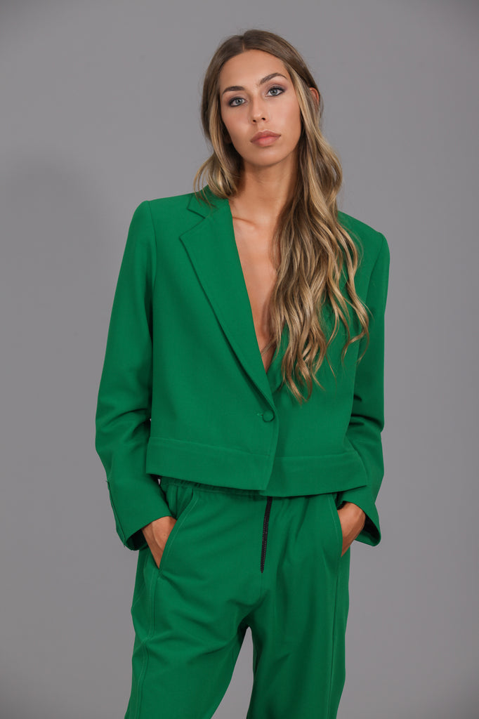 Blazer cremallera convertible · VERDE ·