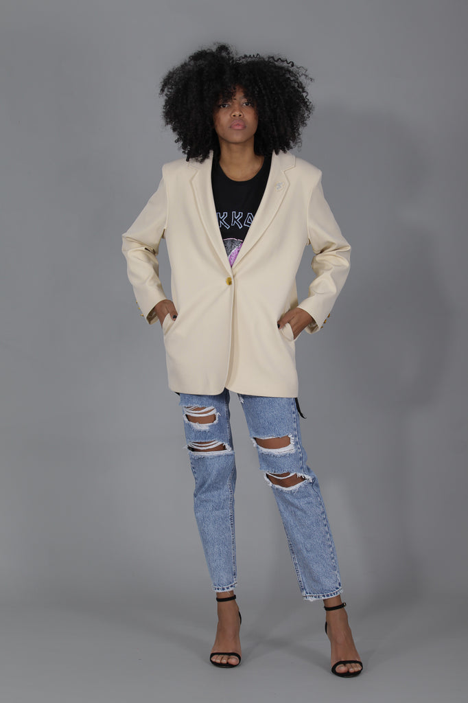 Blazer oversized traje · CRUDO ·