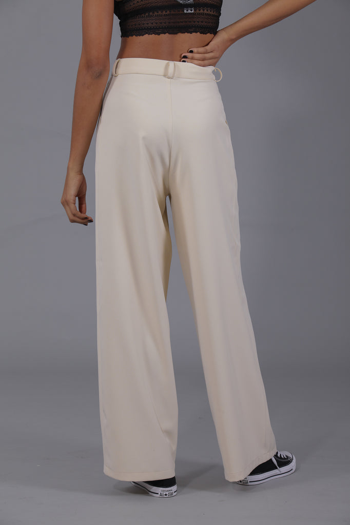 Pantalón traje holgado · CRUDO ·