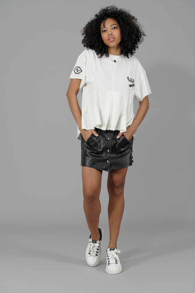 Camiseta pinzas & parches · CRUDO ·