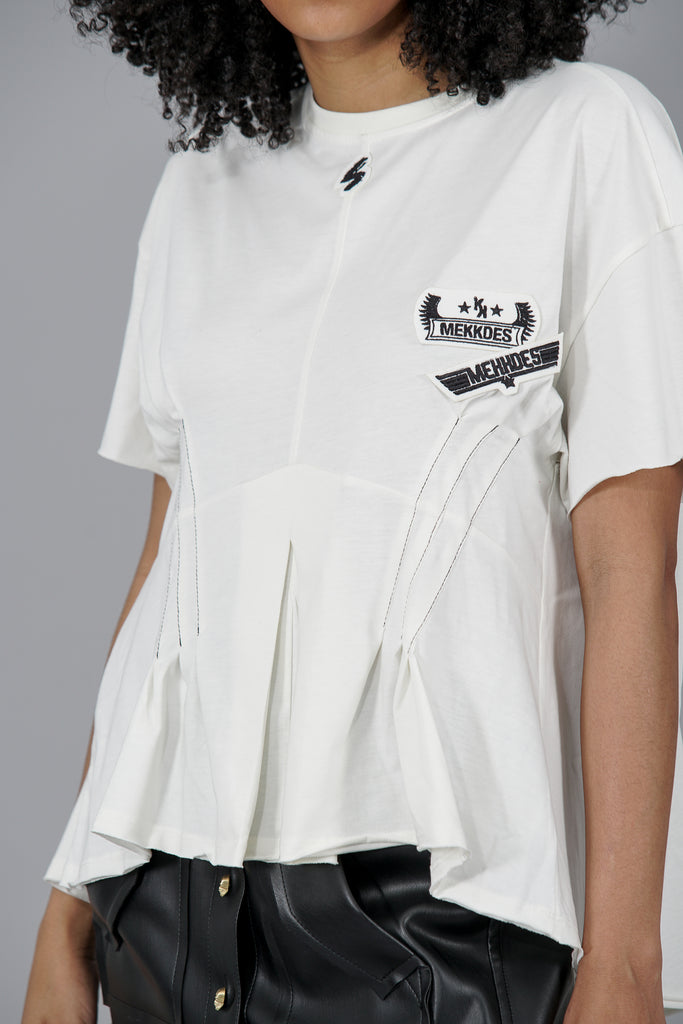 Camiseta pinzas & parches · CRUDO ·