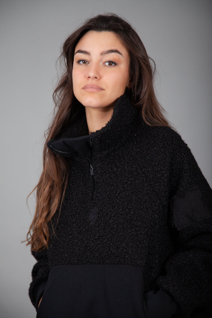 Sudadera cremallera DOLLY negro