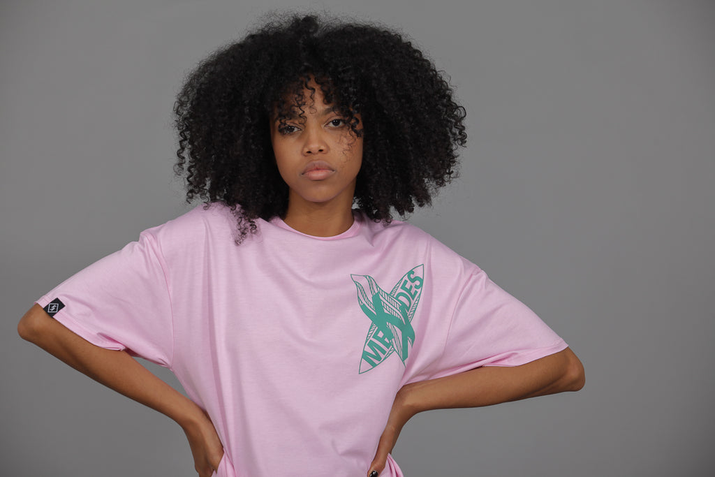 Camiseta HE "SEA, SUN, SALT " · ROSA · Unisex