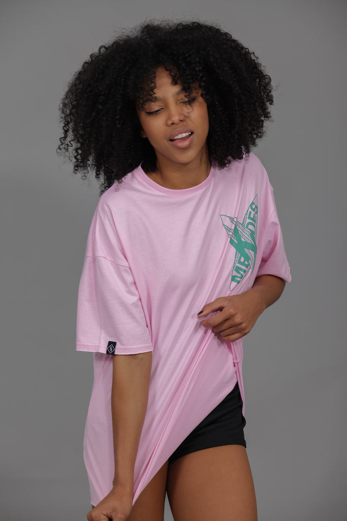 Camiseta HE "SEA, SUN, SALT " · ROSA · Unisex