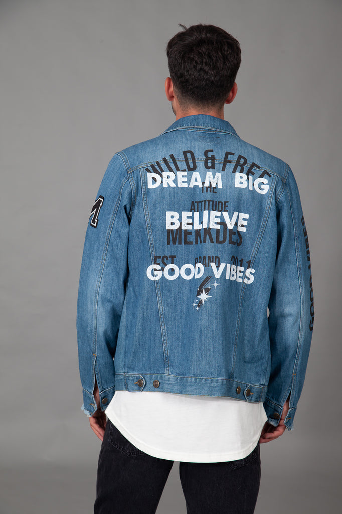 Cazadora denim unisex DREAM BIG