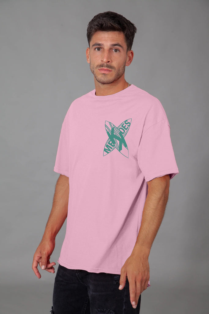 Camiseta HE "SEA, SUN, SALT " · ROSA ·