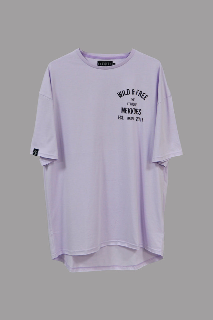 Camiseta HE WILD & FREE lila