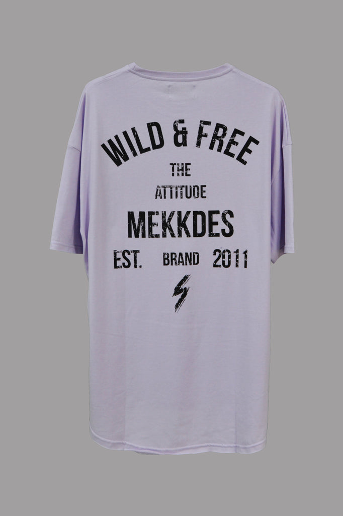 Camiseta HE WILD & FREE lila