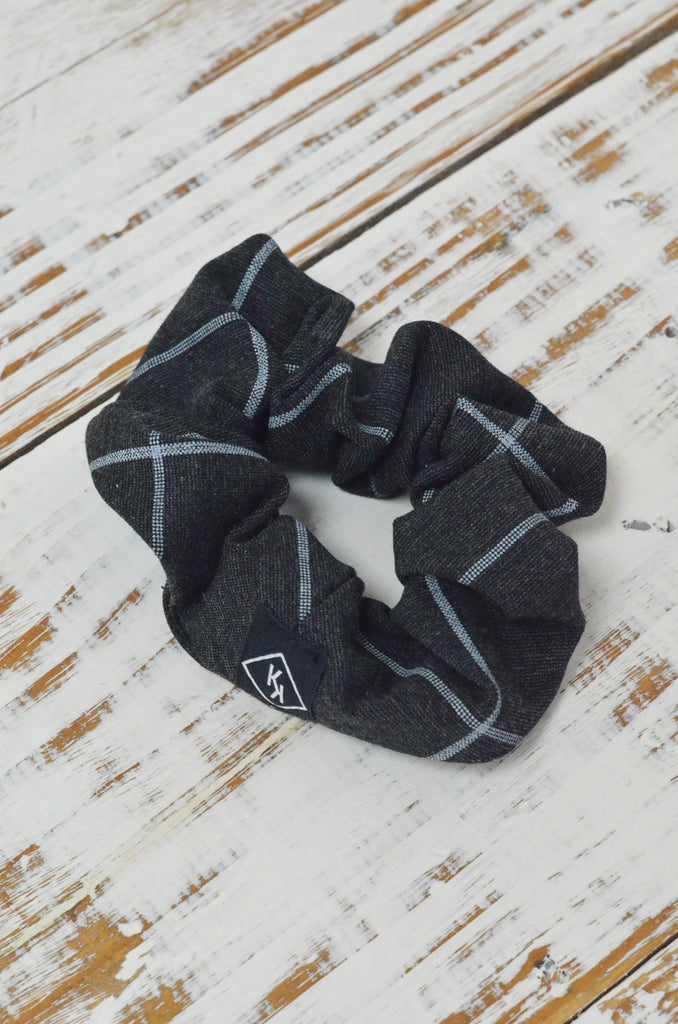 Coletero SCRUNCHIE cuadros grises