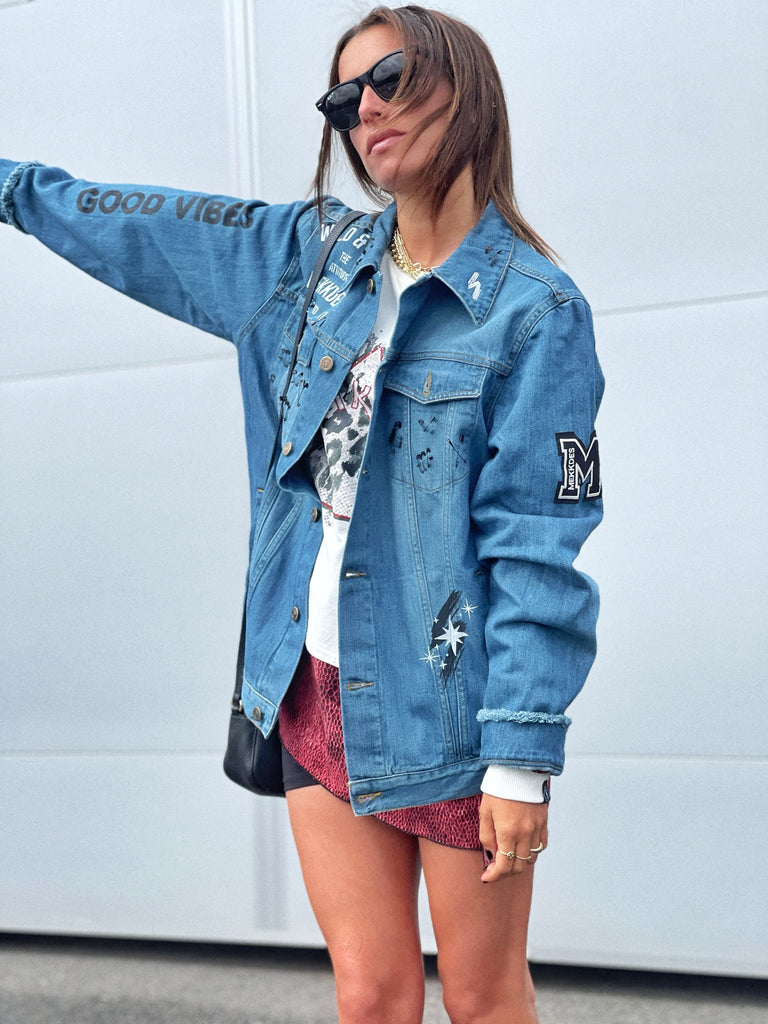 Cazadora denim unisex DREAM BIG
