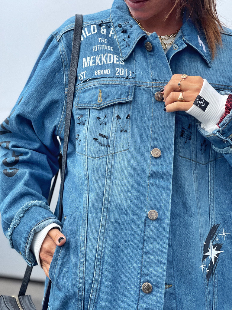 Cazadora denim unisex DREAM BIG