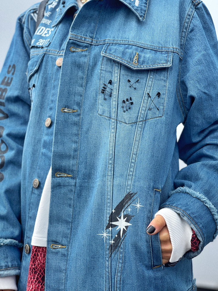 Cazadora denim unisex DREAM BIG