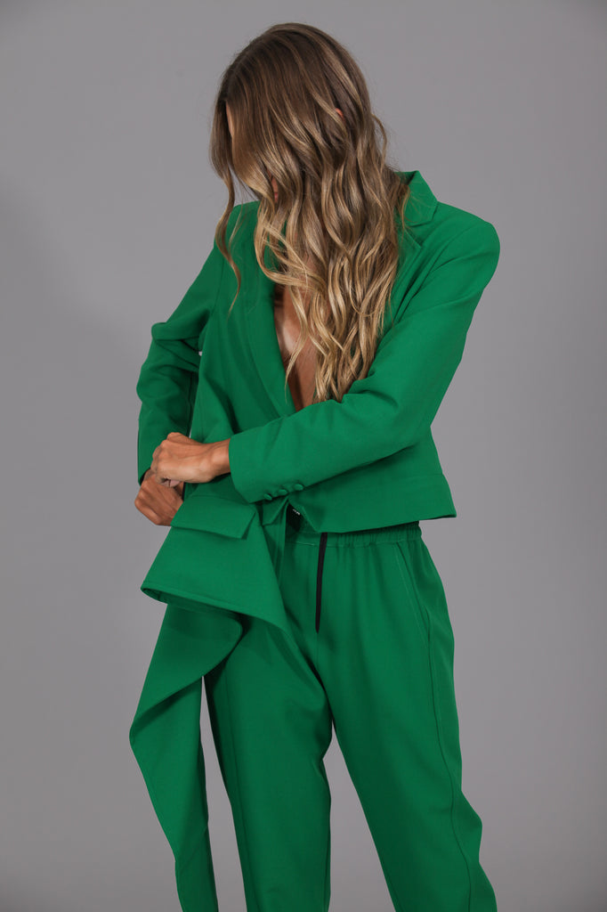 Blazer cremallera convertible · VERDE ·