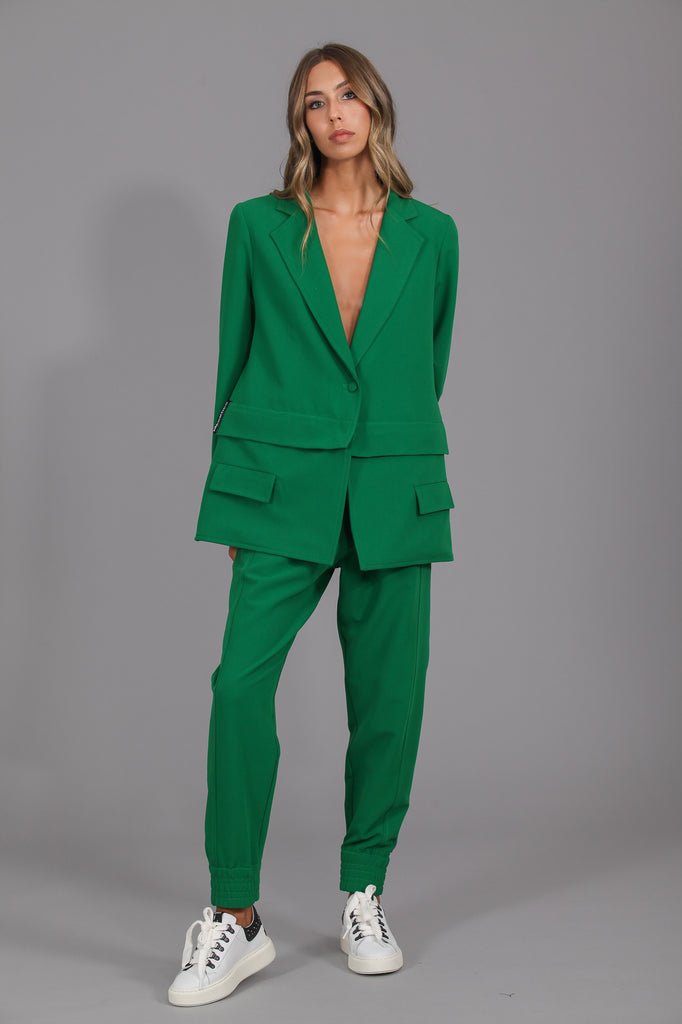 Blazer cremallera convertible · VERDE ·