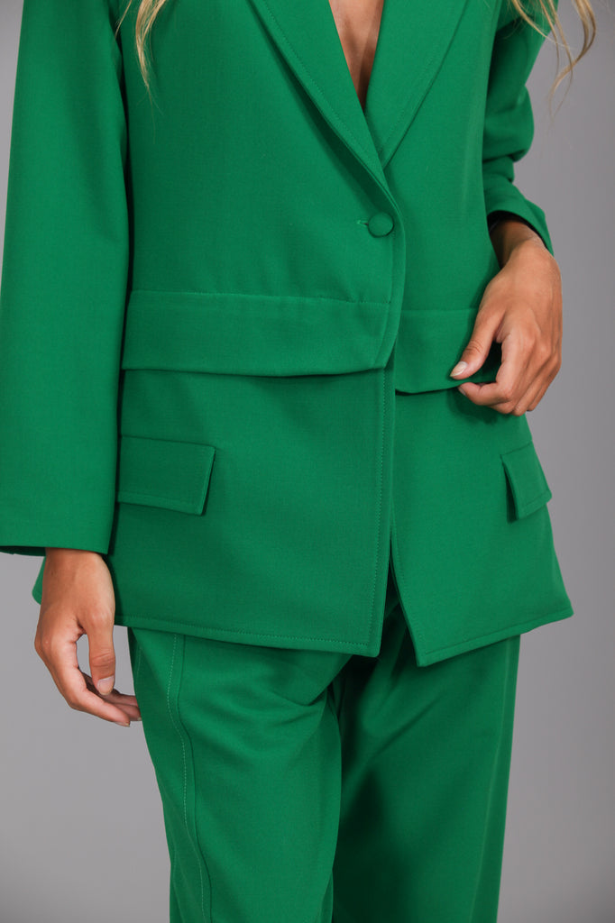 Blazer cremallera convertible · VERDE ·