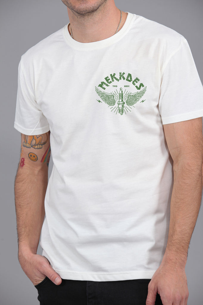 Camiseta HE "WINGS OF IGNITION " · CRUDO & VERDE  ·