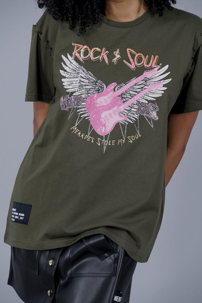 Camiseta ROCK & SOUL Imperdibles · KHAKI ·