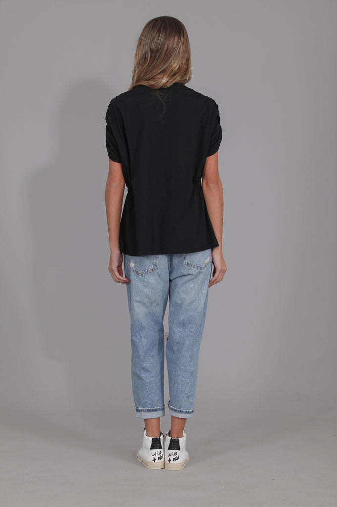 Camiseta SOUL detalle gomas · NEGRO ·