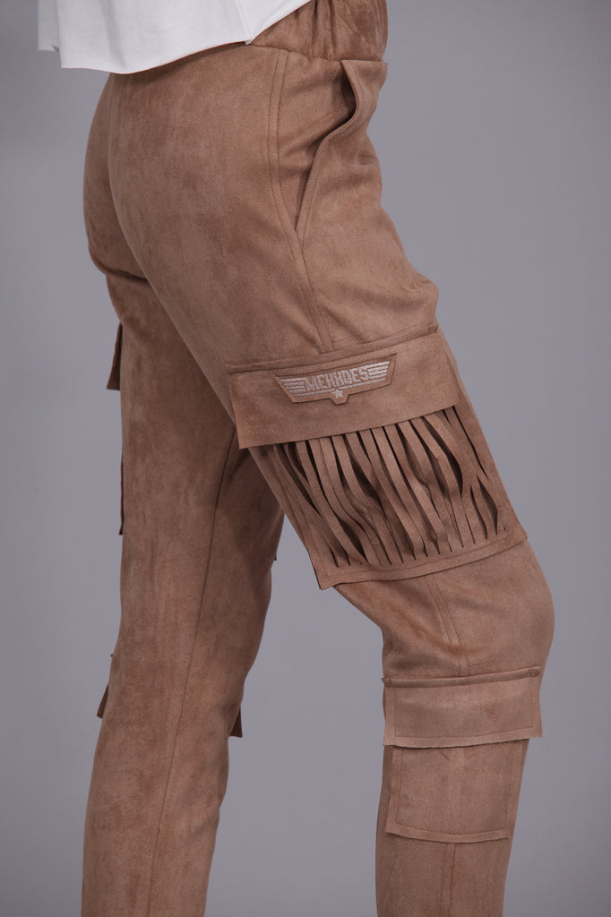 Pantalón cargo bolsillos · Ante Camel ·