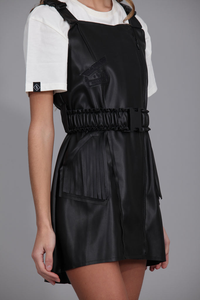 Vestido Biker ROCK · Efecto Piel ·