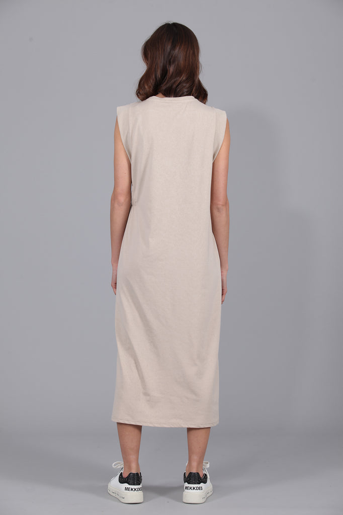 Vestido Midi algodón Gomas · ARENA ·