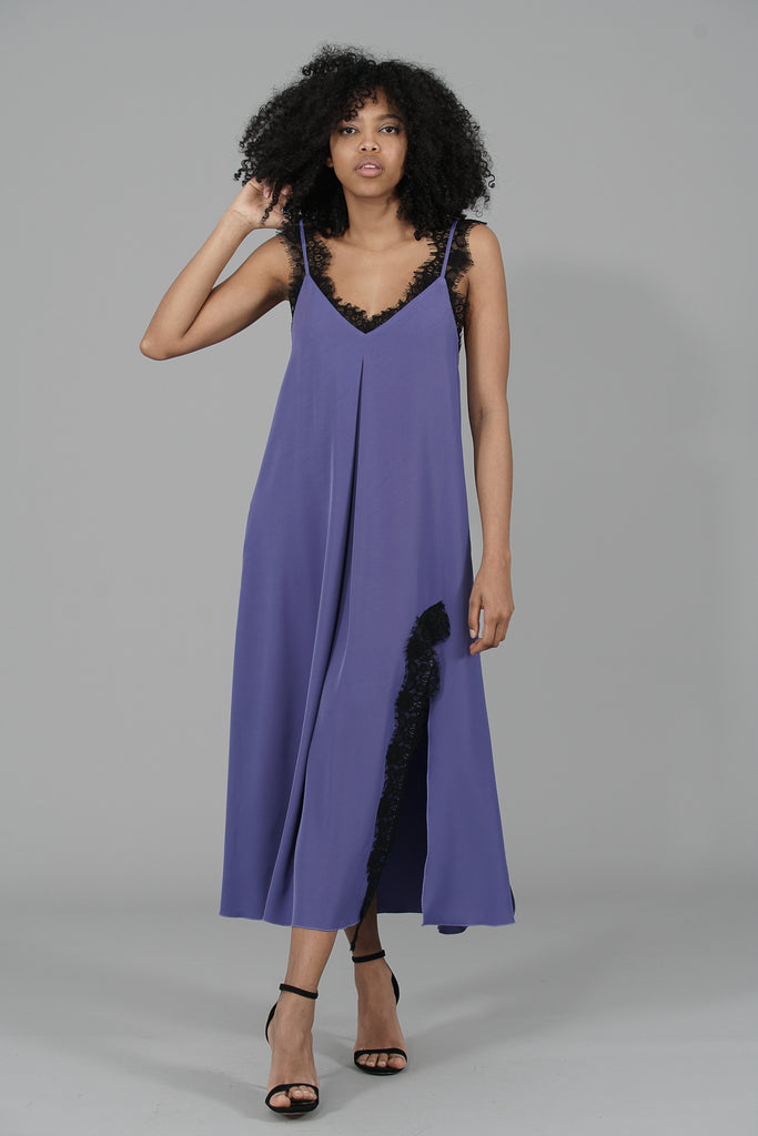 Vestido Midi Tirantes Blonda · AÑIL ·