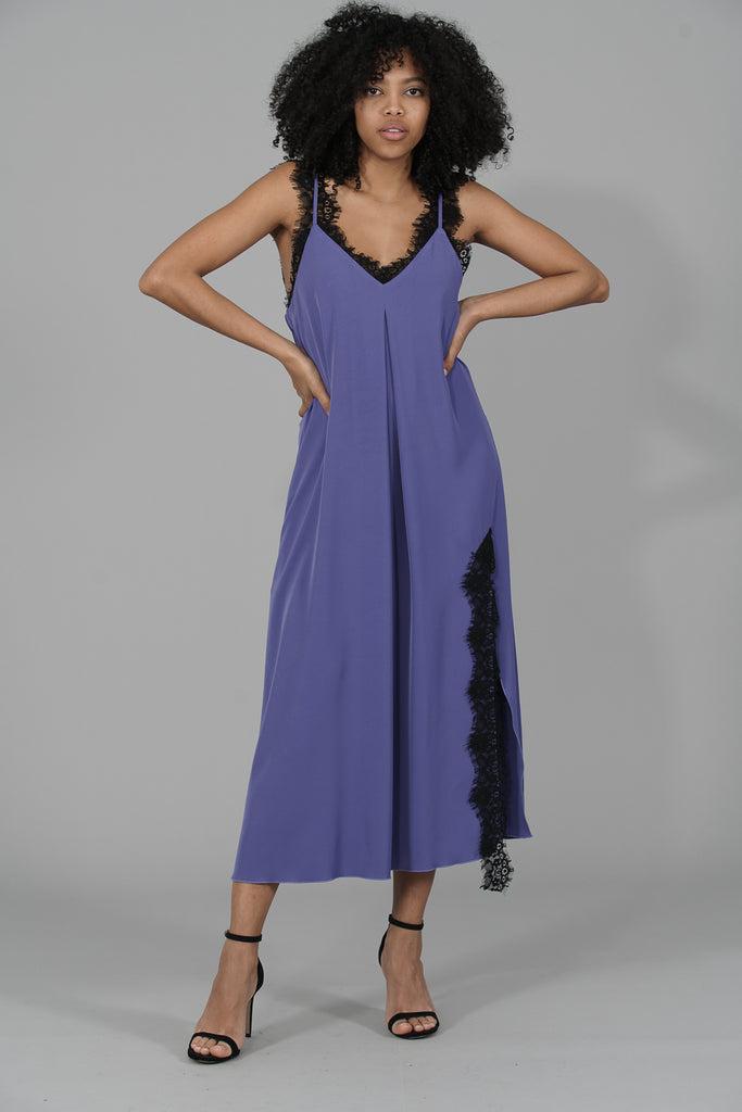 Vestido Midi Tirantes Blonda · AÑIL ·